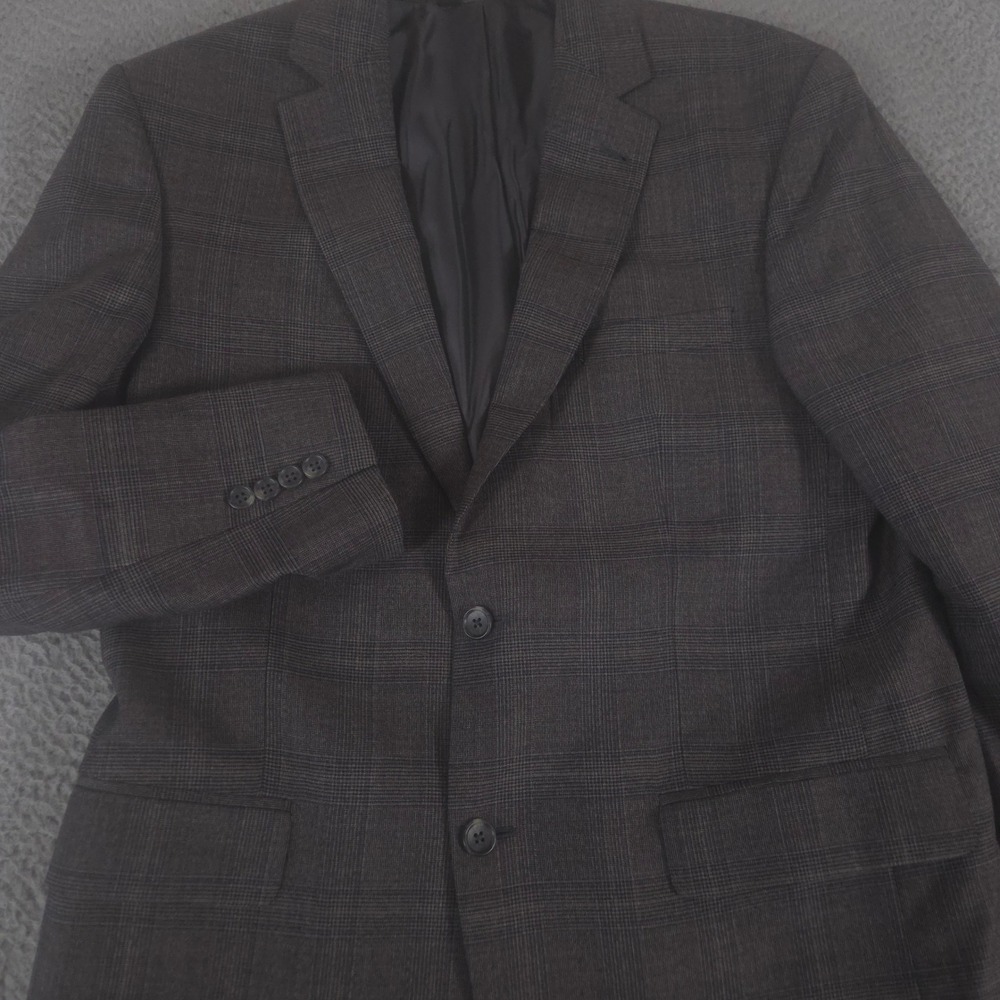 Jos A Bank Blazer Mens 42 Long Signature Collection Wool Glen Plaid Sport Coat